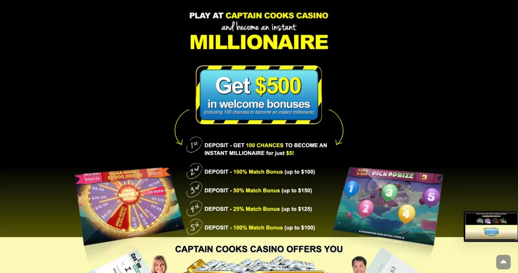 captain cooks casino login